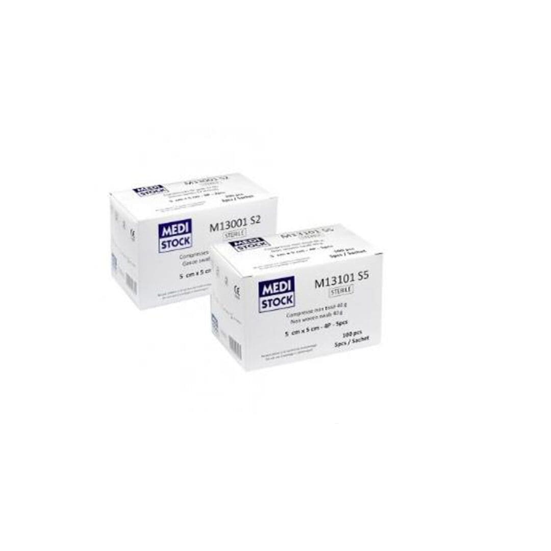 Compresses non tissées stériles 40g - 5 x 5 cm - 20 sachets